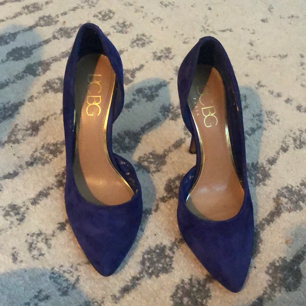 BCBG Paris blue heels